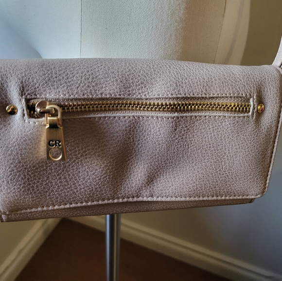 Women's Crossbody Bag, Light Taupe, RFID, Travel - Picture 6 of 10